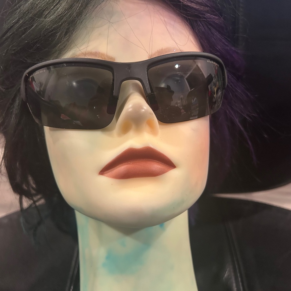 Wx Saint Black Rectangular Sunglasses - image 8